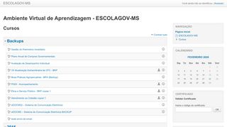 
                            10. Ambiente Virtual de Aprendizagem - ESCOLAGOV-MS - EAD Escolagov