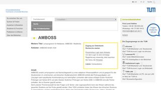 
                            9. AMBOSS | Universitätsbibliothek der TUM