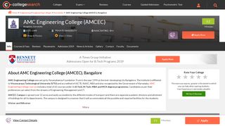 
                            10. AMC Engineering College (AMCEC) - CollegeSearch