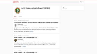 
                            9. AMC Engineering College (AMCEC) - Quora