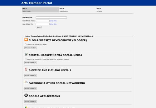 
                            6. AMC Member Portal - AMC College