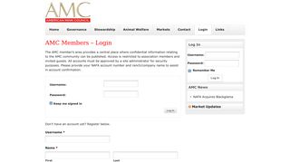 
                            6. AMC Members – Login - American Mink Council