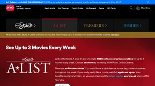 
                            2. AMC Stubs A-List - AMC Theatres