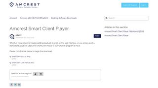 
                            9. Amcrest Smart Client Player – Amcrest