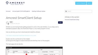 
                            1. Amcrest SmartClient Setup – Amcrest