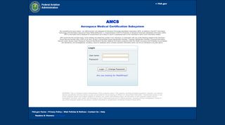 
                            13. AMCS Login - Login Page - Federal Aviation Administration