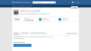 
                            8. AMD Face Login 5.0 Download - YouCam.exe