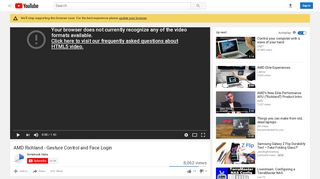 
                            6. AMD Richland - Gesture Control and Face Login - YouTube