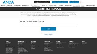 
                            2. AMDA | Alumni Profile Login