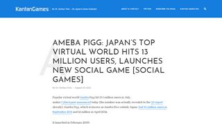 
                            11. Ameba Pigg: Japan's Top Virtual World Hits 13 Million ...