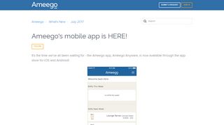 
                            5. Ameego's mobile app is HERE! – Ameego