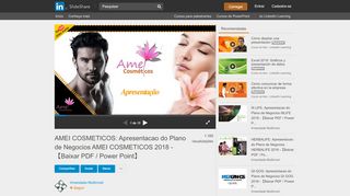 
                            11. AMEI COSMETICOS: Apresentacao do Plano de Negocios AMEI ...