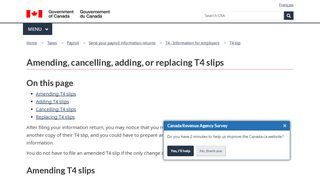 
                            11. Amending, cancelling, adding, or replacing T4 slips - Canada.ca