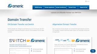 
                            10. amenic - Domain transferieren