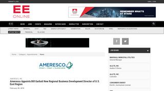 
                            3. Ameresco, Inc. - Ameresco Appoints Bill Garbati New Regional ...