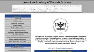 
                            3. American Academy of Forensic Sciences – A professional society ...