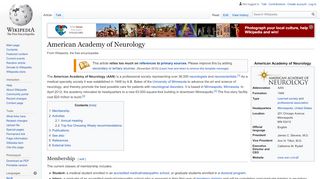 
                            9. American Academy of Neurology - Wikipedia