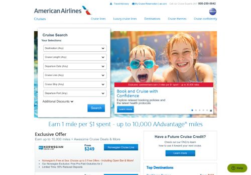 
                            12. American Airlines Cruises