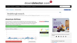 
                            2. American Airlines current status | Downdetector