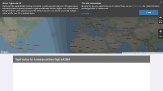 
                            8. American Airlines flight AA2888 - Flightradar24