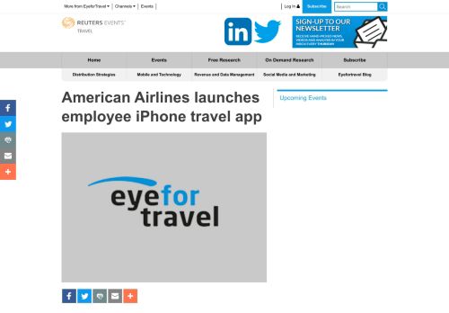 
                            8. American Airlines launches employee iPhone travel app - EyeforTravel