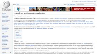 
                            8. American Arbitration Association - Wikipedia