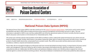 
                            5. American Association of Poison Control Centers (AAPCC) - Poison ...