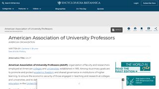 
                            8. American Association of University Professors | American ...