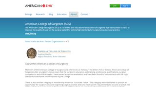 
                            7. American College of Surgeons (ACS) | AmericanEHR Partners