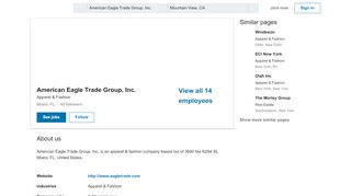 
                            12. American Eagle Trade Group, Inc. | LinkedIn