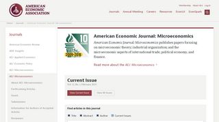 
                            10. American Economic Journal: Microeconomics