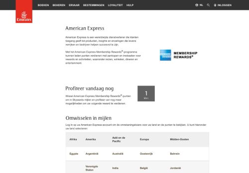 
                            13. American Express (AMEX) | Onze partners | Emirates Skywards ...