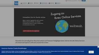 
                            7. American Express AT : Persönliche : Online Services