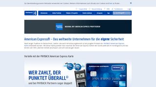 
                            5. • American Express bei PAYBACK • Bezahlen und »doppelt punkten«