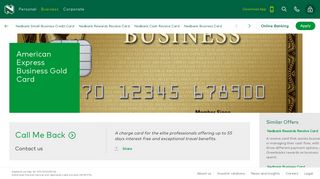 
                            8. American Express Business Gold Card - Nedbank