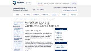 
                            13. American Express Corporate Card Program - Philadelphia University ...