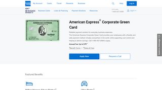 
                            7. American Express Corporate Green Card