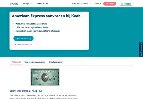 
                            5. American Express creditcard | Knab.nl