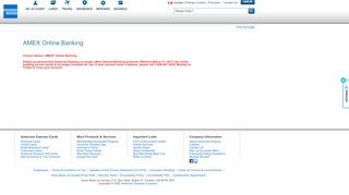 
                            9. American Express Financial Services: Online Banking | Amex CA