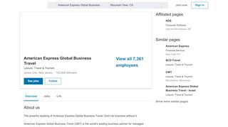 
                            10. American Express Global Business Travel | LinkedIn