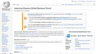
                            12. American Express Global Business Travel - Wikipedia