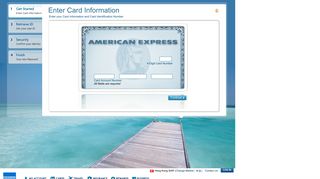 
                            9. American Express HK : Forgot User ID or Password