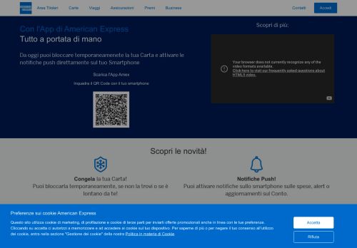 
                            6. American Express Italia - Servizi Online