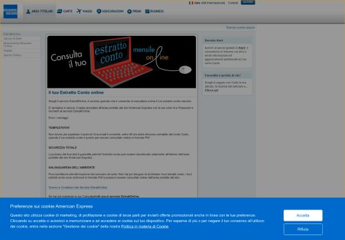 
                            2. American Express Italia - Servizio EstrattOnline
