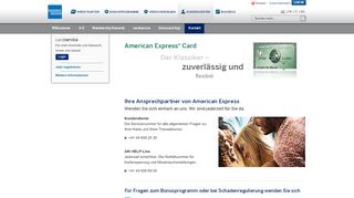 
                            6. American Express Kreditkarte. Immer für Sie erreichbar.