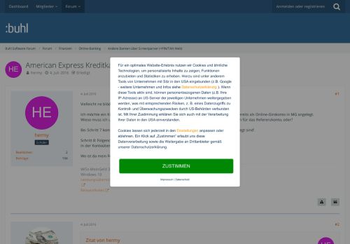 
                            12. American Express Kreditkartenkonto anlegen - Sonstiges ...