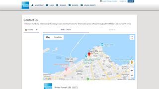 
                            3. American Express Kuwait - Contact Us