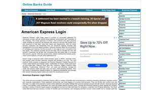 
                            10. American Express Login - Online Banks Guide