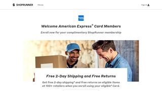 
                            6. American Express Members - ShopRunner