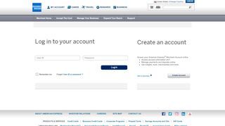 
                            10. American Express Merchant Services | Custom Login Page